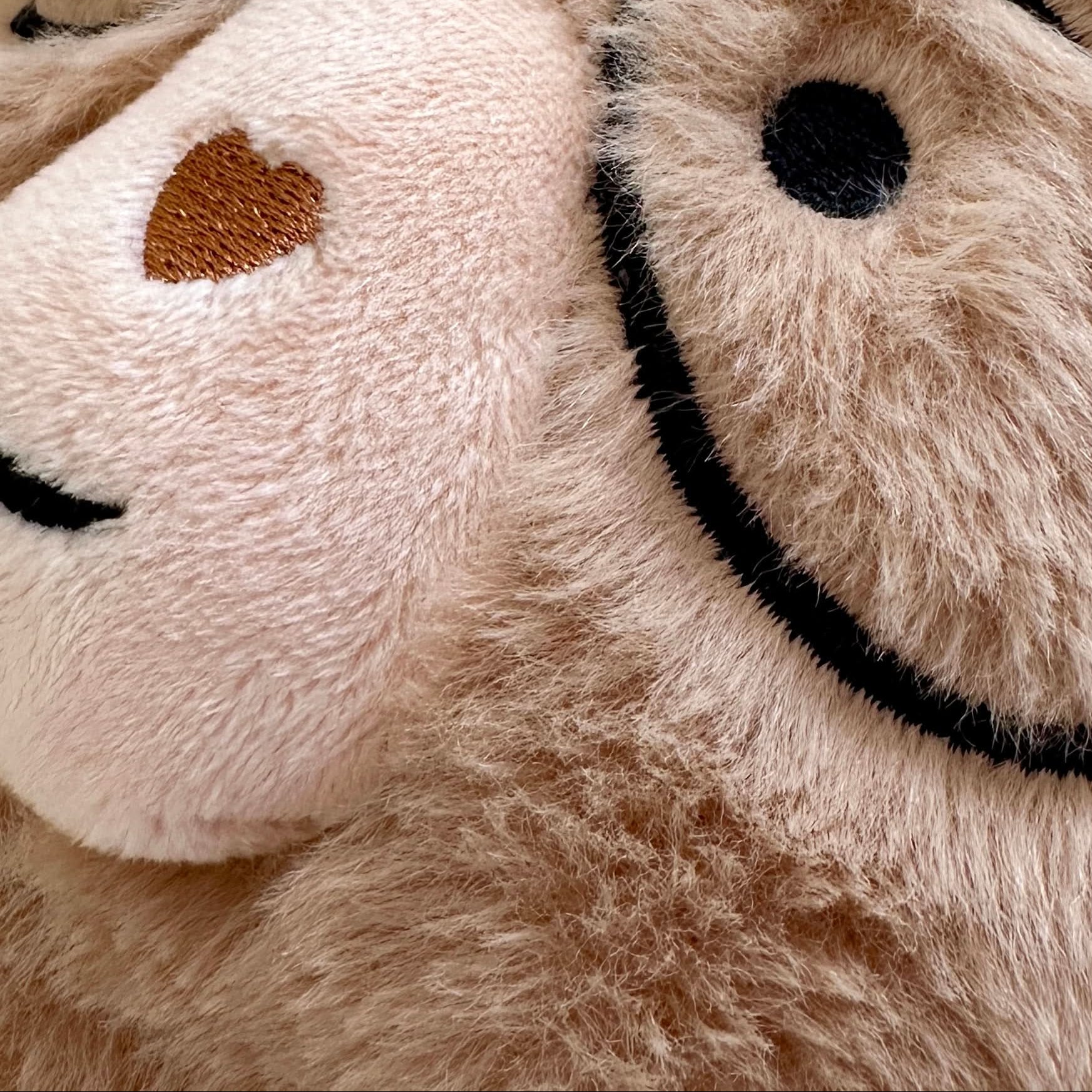 Percy, the weighted hug bear close up