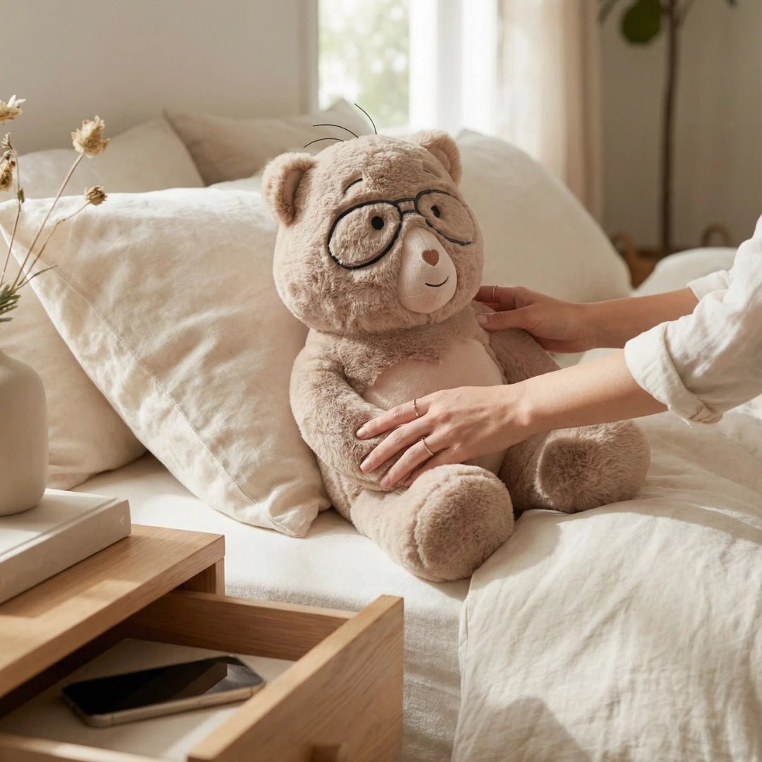 weighted stuffed animal, Percy, 5 lb. Comfort Bear™ - For the Cubs