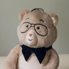 weighted stuffed animal, Percy's Velvet Bow Tie, Deep Navy - For the Cubs
