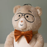 weighted stuffed animal, Percy's Velvet Bow Tie , Copper- For the Cubs